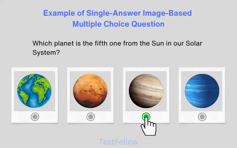 example of Single Answer Image-Based MCQs